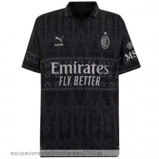 Nuevo Tailandia Cuarta Camiseta AC Milan 23/24 Negro Baratas