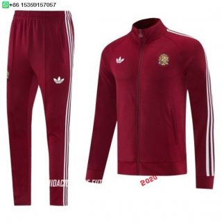 Nuevo Conjunto Completo Ropa Deportiva Con Cremallera Larga España 2026 Borgona Blanco Baratas