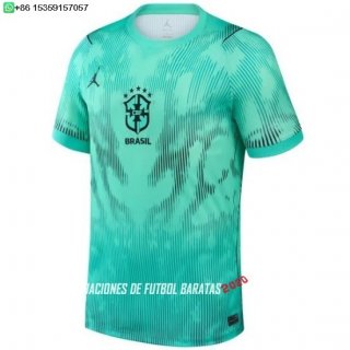 Nuevo Tailandia Portero Camiseta Brasil 2026 Verde Baratas