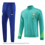 Nuevo Conjunto Completo Ropa Deportiva Con Cremallera Larga Brasil 2023 Azul I Verde Baratas