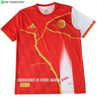 Nuevo Tailandia Especial Camiseta Bayern Múnich 25/26 Rojo Blanco Baratas