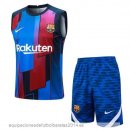 Nuevo Entrenamiento Sin Mangas Conjunto Completo Barcelona 23/24 Azul Rojo Baratas