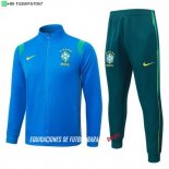 Nuevo Conjunto Completo Ropa Deportiva Con Cremallera Larga Brasil 2026 Azul Verde Baratas