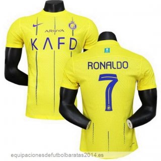 Nuevo NO.7 Ronaldo Tailandia 1ª Jugadores Camiseta Al Nassr 23/24 Amarillo Baratas