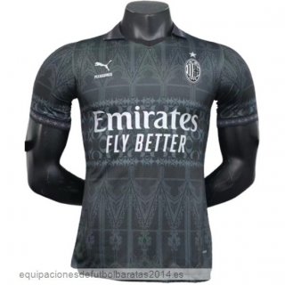 Nuevo Tailandia Cuarta Jugadores Camiseta AC Milan 23/24 Negro Baratas