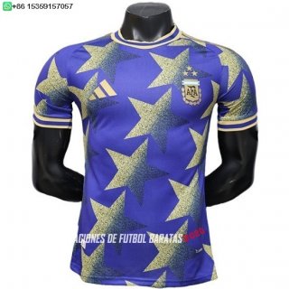 Nuevo Especial Jugadores Camiseta Argentina 2026 Purpura Amarillo Baratas