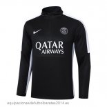 Nuevo Sudadera Entrenamiento Paris Saint Germain 23/24 Negro Blanco Baratas