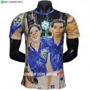 Nuevo Especial Jugadores Camiseta Brasil 2026 Azul Negro Baratas