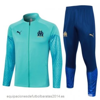 Nuevo Conjunto Completo Ropa Deportiva Con Cremallera Larga Marsella 23/24 Verde Azul Baratas