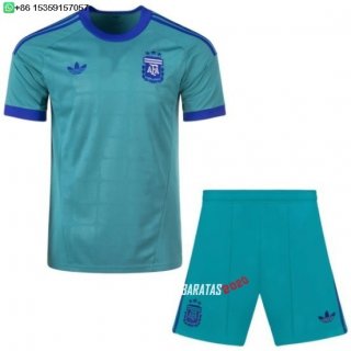 Nuevo Portero Conjunto De Hombre Argentina 2026 Verde Azul Baratas
