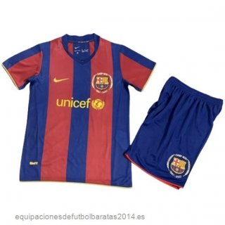 Nuevo 1ª Conjunto De Niños Barcelona Retro 2007 2008 Rojo Azul Baratas