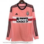 Nuevo 2ª Manga Larga Juventus Retro 2015 2016 Rosa Baratas