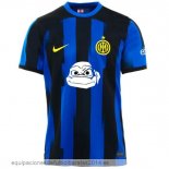 Nuevo Tailandia 1ª Camiseta Inter Milan 23/24 Azul Blanco Baratas