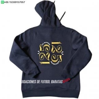 Nuevo Sudaderas Con Capucha Bayern Múnich 25/26 Azul Marino Baratas
