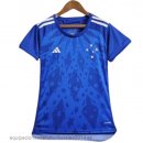 Nuevo 1ª Camiseta Mujer Cruzeiro EC 24/25 Azul Baratas