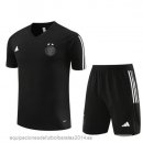 Nuevo Entrenamiento Conjunto Completo Argelia 2023 Negro Baratas