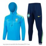 Conjunto Completo Chaqueta Con Capucha Brasil 2024 Azul I Verde Baratas