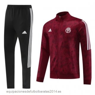 Nuevo Conjunto Completo Ropa Deportiva Con Cremallera Larga Bayern Munich 23/24 Negro Borgona Baratas