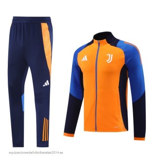 Nuevo Conjunto Completo Ropa Deportiva Con Cremallera Larga Juventus 24/25 Naranja Azul Baratas