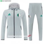 Nuevo Conjunto Completo Chaqueta Con Capucha Argelia 2026 Gris Baratas