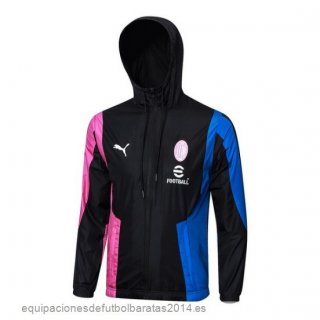 Nuevo Rompevientos AC Milan 23/24 Negro Rosa Azul Baratas