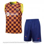 Nuevo Entrenamiento Sin Mangas Conjunto Completo Barcelona 23/24 Naranja Azul Baratas Nuevo Entrenamiento Sin Mangas Conjunto Completo Barcelona 23/24 Naranja Azul Baratas
