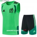Nuevo Entrenamiento Sin Mangas Conjunto Completo México 2026 Verde Baratas