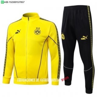 Nuevo Conjunto Completo Ropa Deportiva Con Cremallera Larga Niños Borussia Dortmund 25/26 Amarillo Negro Baratas