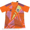 Nuevo Tailandia Portero Camiseta Italia 2024 Naranja Baratas