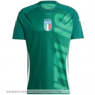 Nuevo Tailandia Previo al partido Camiseta Italia 2024 Verde Baratas