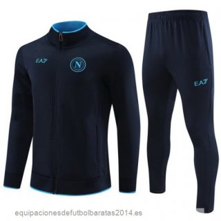 Nuevo Conjunto Completo Ropa Deportiva Con Cremallera Larga Napoli 23/24 Azul Marino Baratas