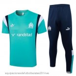 Nuevo Entrenamiento Conjunto Completo Marsella 23/24 Verde Blanco Azul Baratas