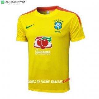 Nuevo Entrenamiento Conjunto Completo Brasil 2026 Amarillo Naranja Baratas