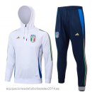 Nuevo Conjunto Completo Chaqueta Con Capucha Niños Italia 2024 Blanco Baratas