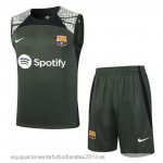 Nuevo Entrenamiento Sin Mangas Conjunto Completo Barcelona 23/24 Verde Baratas Nuevo Entrenamiento Sin Mangas Conjunto Completo Barcelona 23/24 Verde Baratas