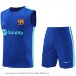 Nuevo Entrenamiento Sin Mangas Conjunto Completo Barcelona 23/24 I Azul Baratas