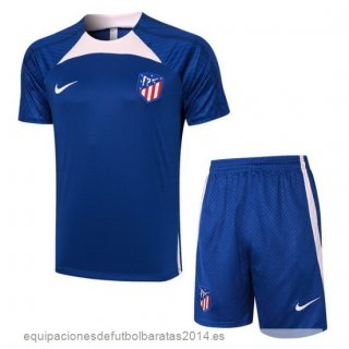 Nuevo Entrenamiento Conjunto Completo Atletico Madrid 23/24 Azul Rosa Baratas