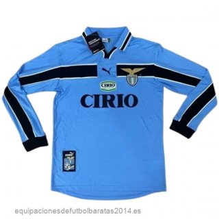 Nuevo 1ª Manga Larga Lazio Retro 1998 2000 Azul Claro Baratas