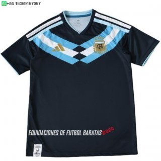 Nuevo Tailandia Especial Camiseta Argentina 2026 Negro Azul Blanco Baratas
