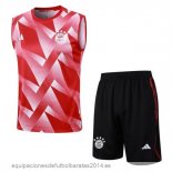 Nuevo Entrenamiento Sin Mangas Conjunto Completo Bayern Munich 23/24 Rojo Blanco Negro Baratas