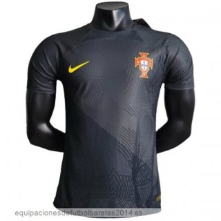 Nuevo Tailandia Especial Jugadores Camiseta Portugal 2024 Gris Negro Baratas