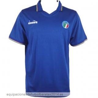 Nuevo 1ª Camiseta Italy Retro 1990 Azul Baratas