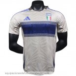 Nuevo Especial Jugadores Camiseta Italia 2024 Blanco Azul Baratas