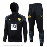 Nuevo Conjunto Completo Chaqueta Con Capucha Borussia Dortmund 23/24 Negro Gris Baratas