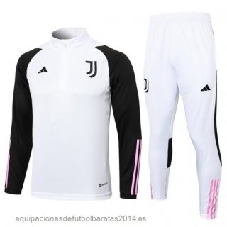 Nuevo Conjunto Completo Sudadera Entrenamiento Niños Juventus 23/24 Blanco I Negro Rosa Baratas