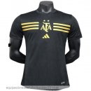 Nuevo Especial Jugadores Camiseta Argentina 2024 Negro Amarillo Baratas