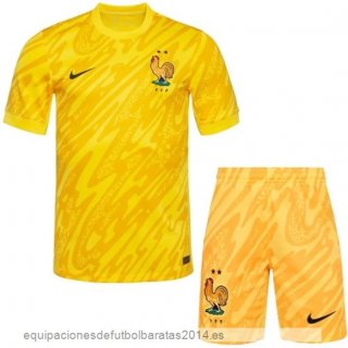 Nuevo Portero Conjunto De Hombre Francia 2024 Amarillo Baratas