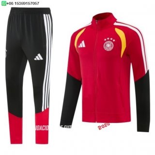 Nuevo Conjunto Completo Ropa Deportiva Con Cremallera Larga Alemania 2026 Rojo I Amarillo Negro Baratas