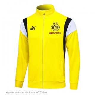 Nuevo Ropa Deportiva Con Cremallera Larga Borussia Dortmund 23/24 Amarillo Blanco Baratas