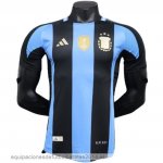 Nuevo Especial Jugadores Camiseta Argentina 2024 Azul Negro Baratas Nuevo Especial Jugadores Camiseta Argentina 2024 Azul Negro Baratas